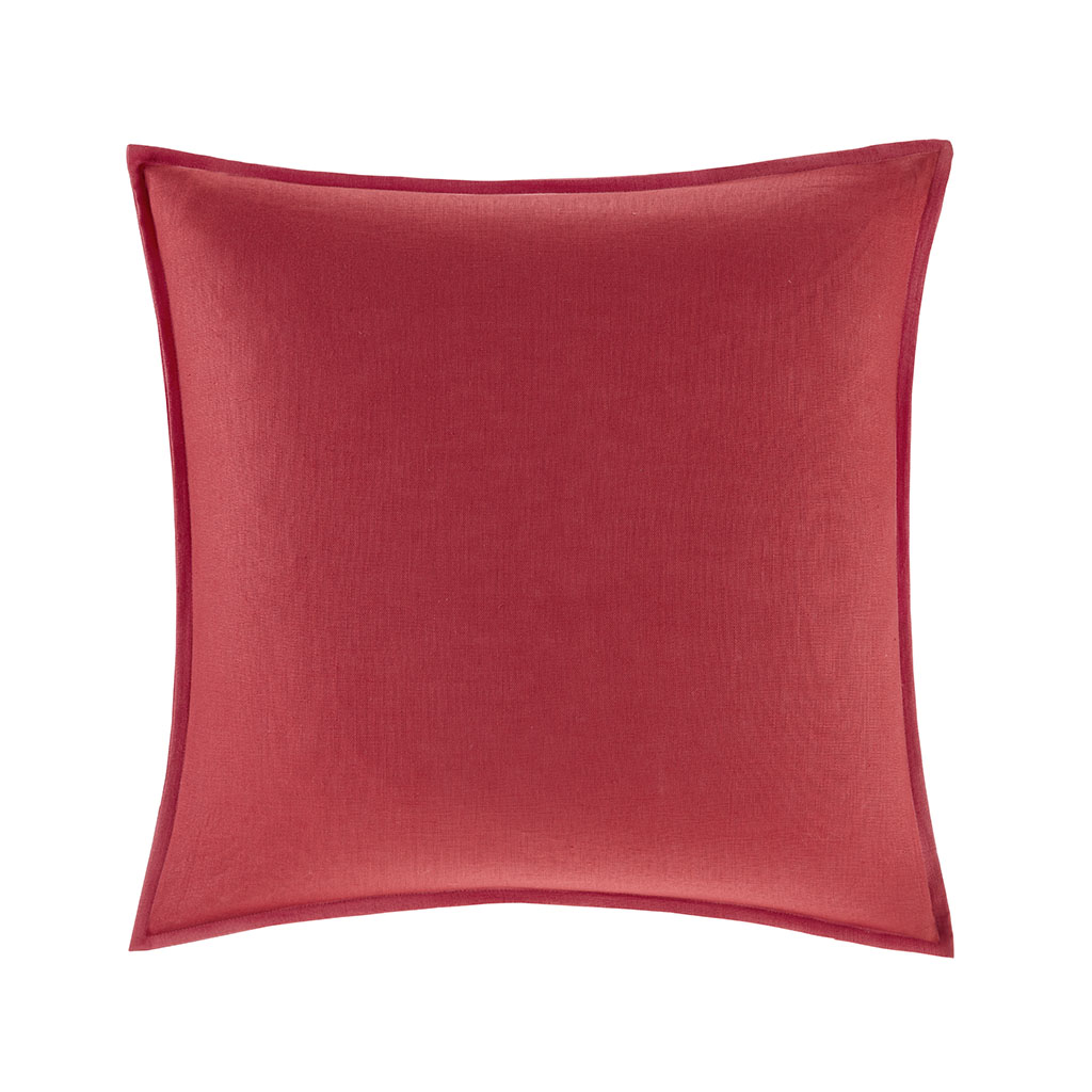 

Madison Park - Grover Oversized Linen Decorative Pillow - Red - 24x24