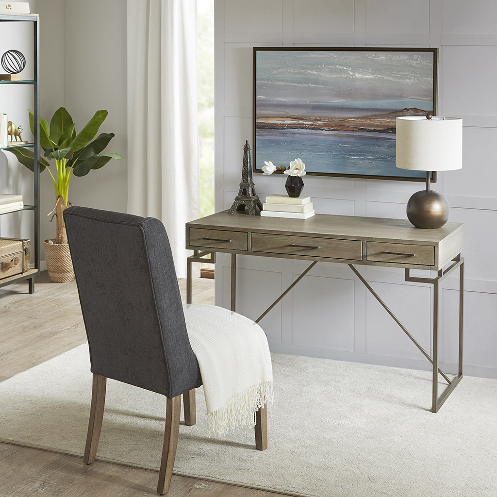 

Madison Park - Peoria Writing Desk - Reclaimed Grey/Antique Bronze - See below