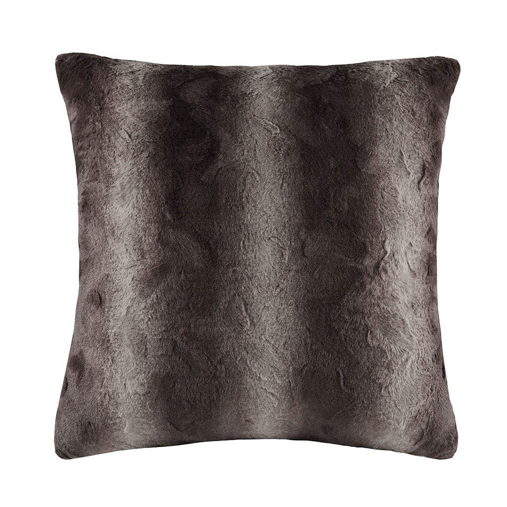 

Madison Park - Zuri Faux Fur Euro Pillow - Chocolate - 25x25''