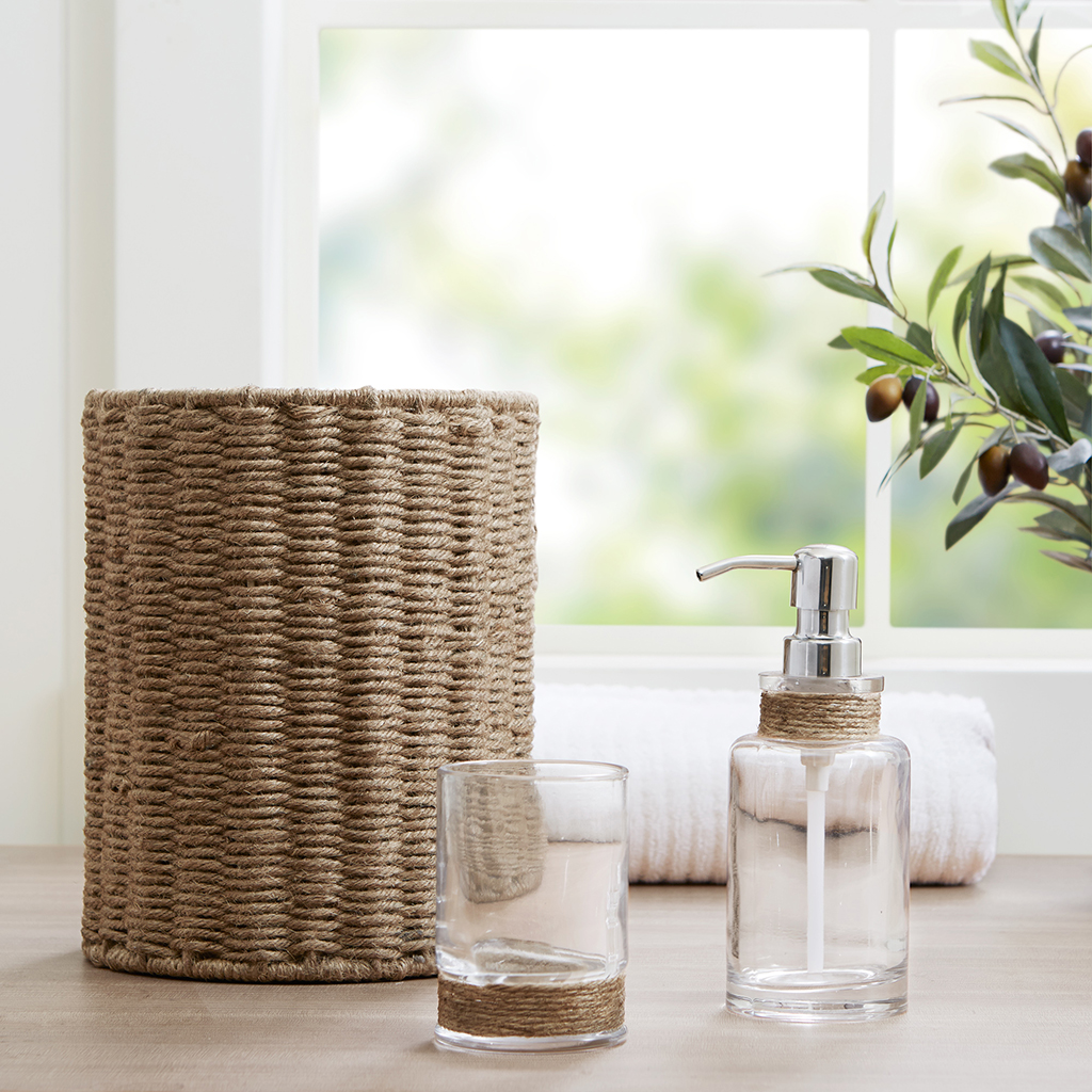 

Madison Park - Atlantis 3 Piece Bath Accessory Set - Clear - See below