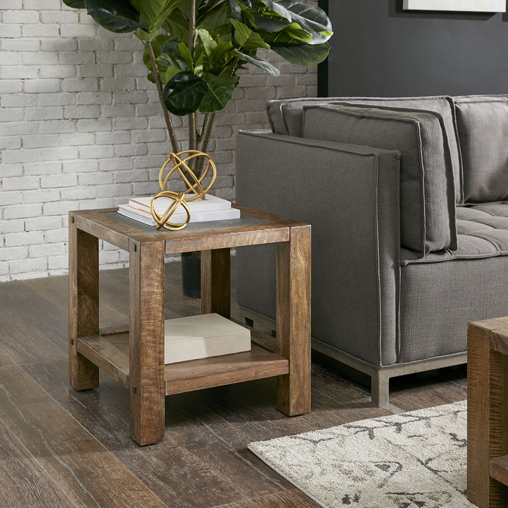 

INK+IVY - Pacific End Table - Light Brown - See below
