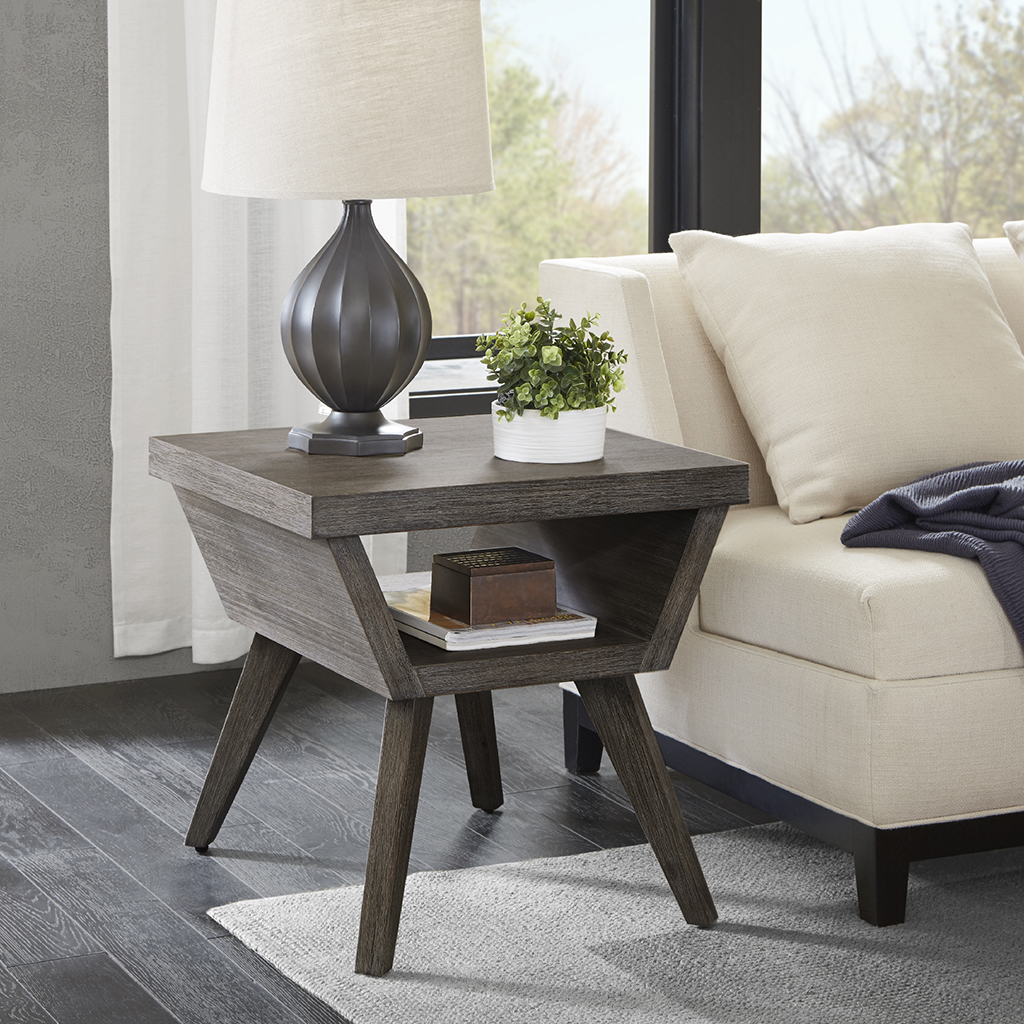 

Madison Park - Monica End Table - Grey - See below