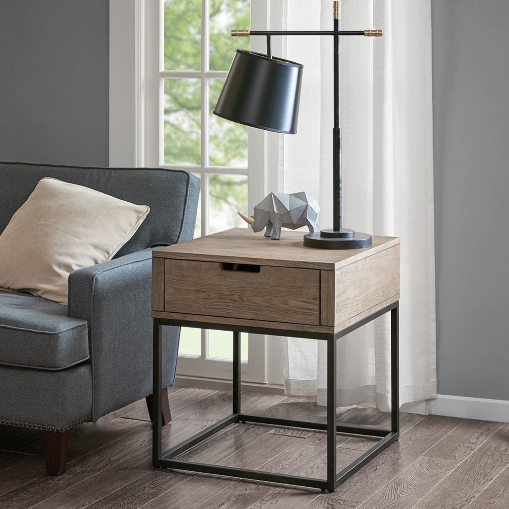 

Madison Park - Largo End Table - Brown/Slate - See below