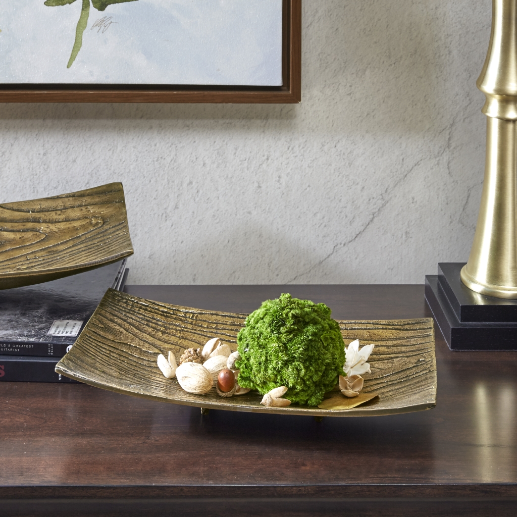 

Madison Park Signature - Prague Square Dish - Bronze - Small