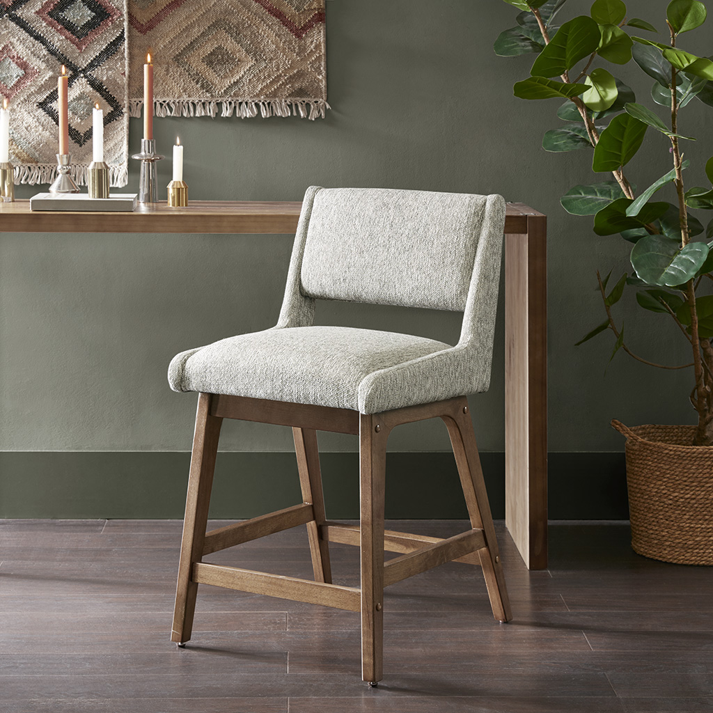 

INK+IVY - Boomerang Counter Stool - Light Grey - See below