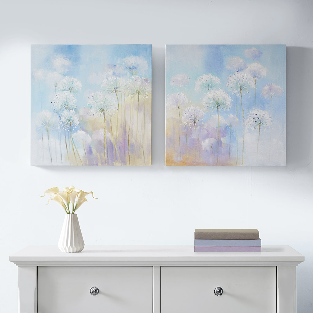 

Madison Park - Dandelion Garden Printed Canvas with Gel Coat 2 Piece Set - Multi - See below