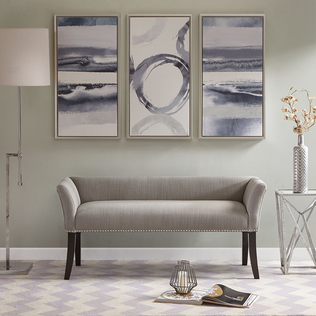 

Madison Park - Welburn Accent Bench - Grey - See below
