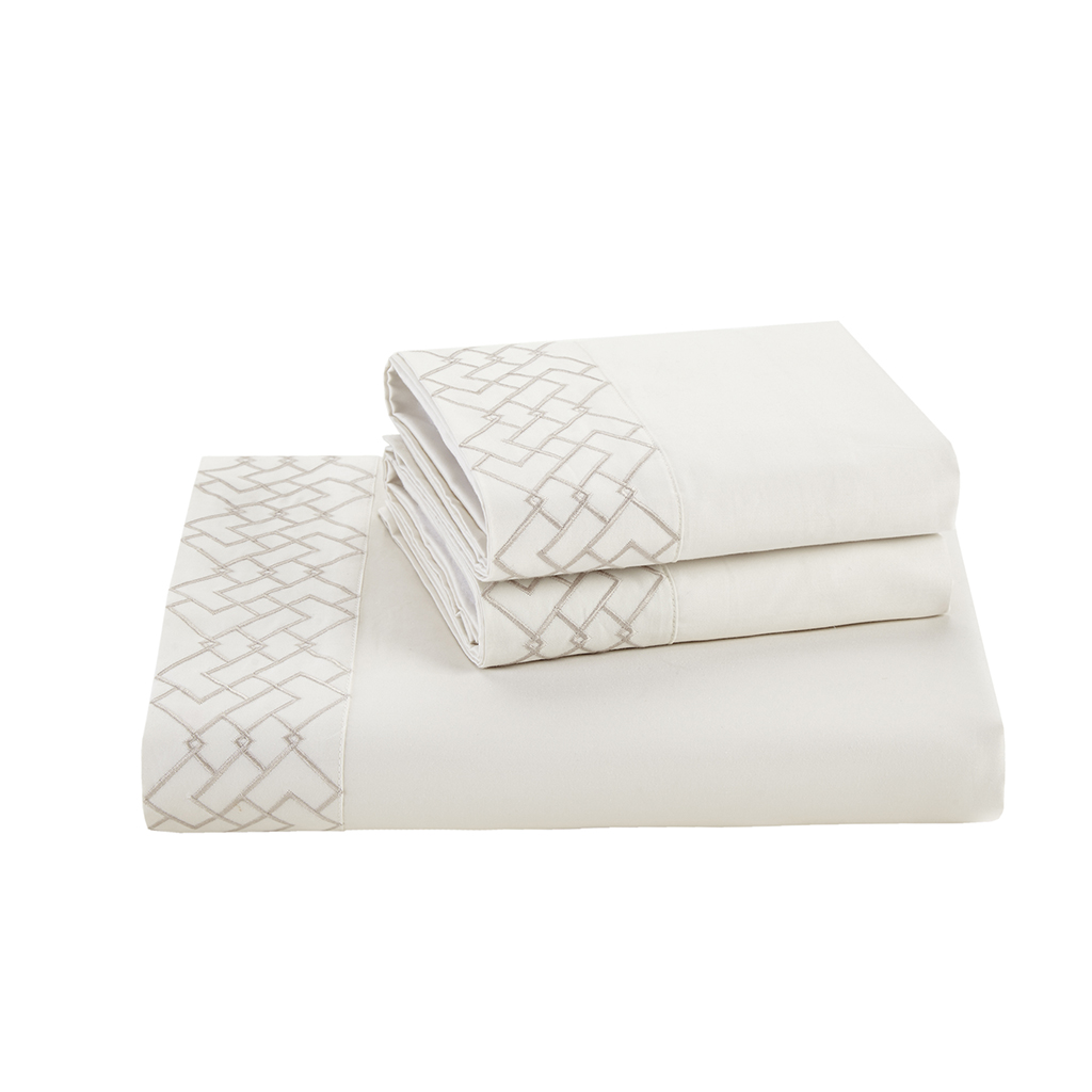 

Natori - Wisteria Flat Sheet - White - Queen