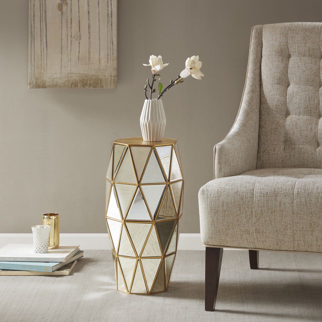 

Madison Park - Ballard Accent End Table - Gold - See below