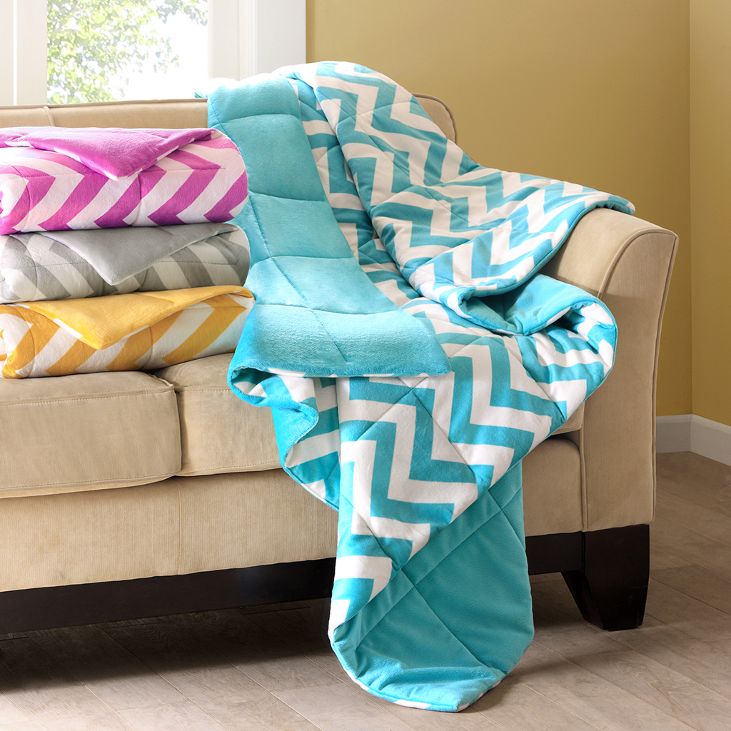 

Intelligent Design - Chevron Down Alternative Throw - Yellow - 60x70