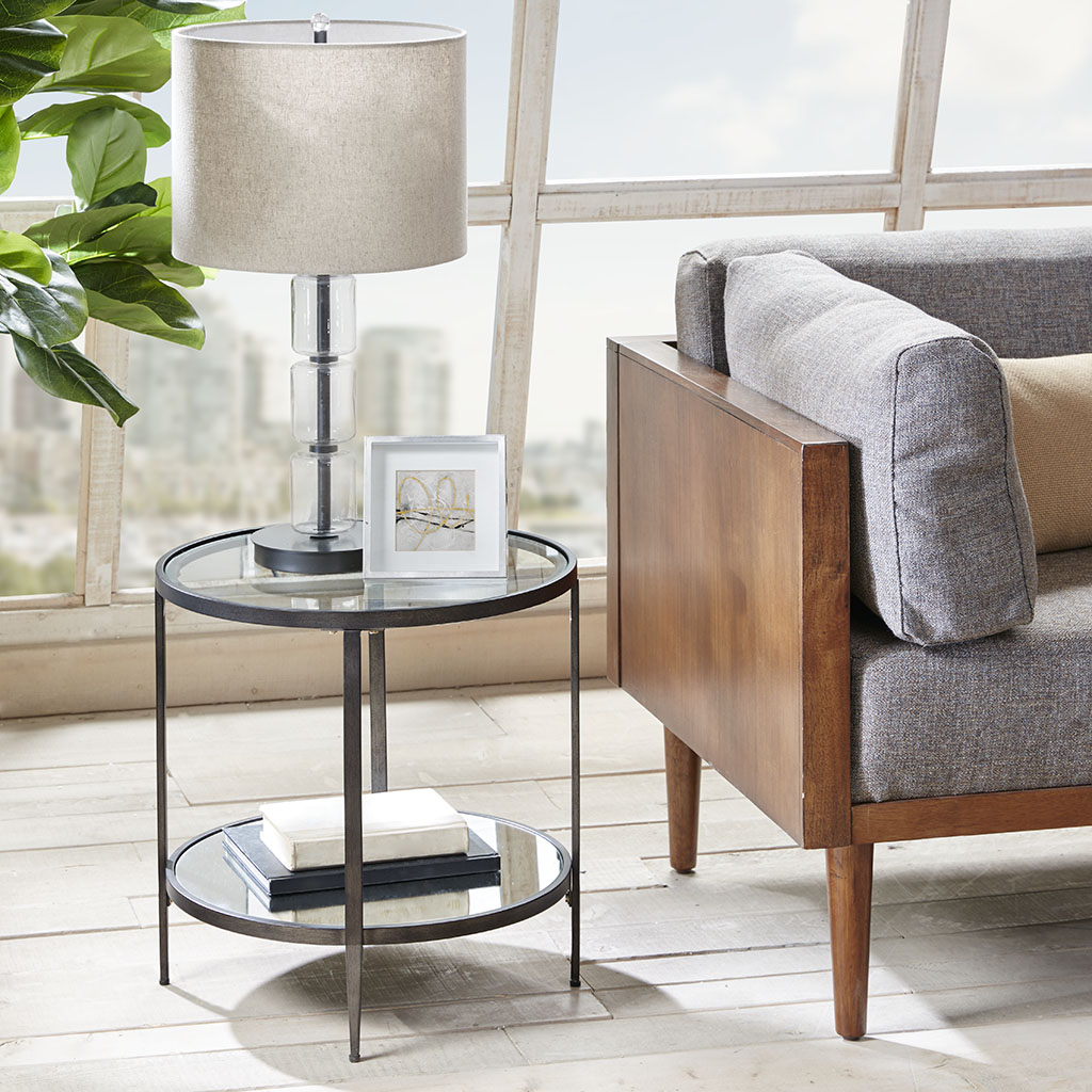 

INK+IVY - Tatum End Table - Grey - See below