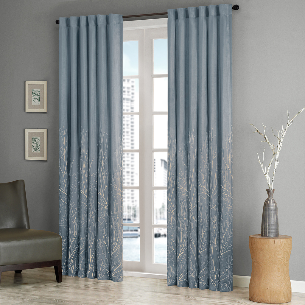 

Madison Park - Andora Window Panel - Blue - 108" Panel