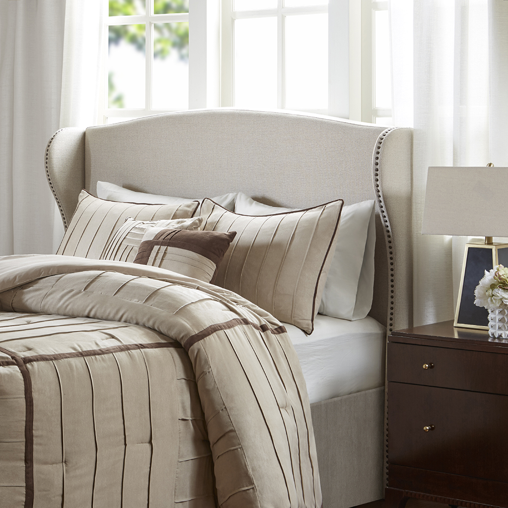 

Madison Park - Kaden Upholstery Headboard - Beige - Queen