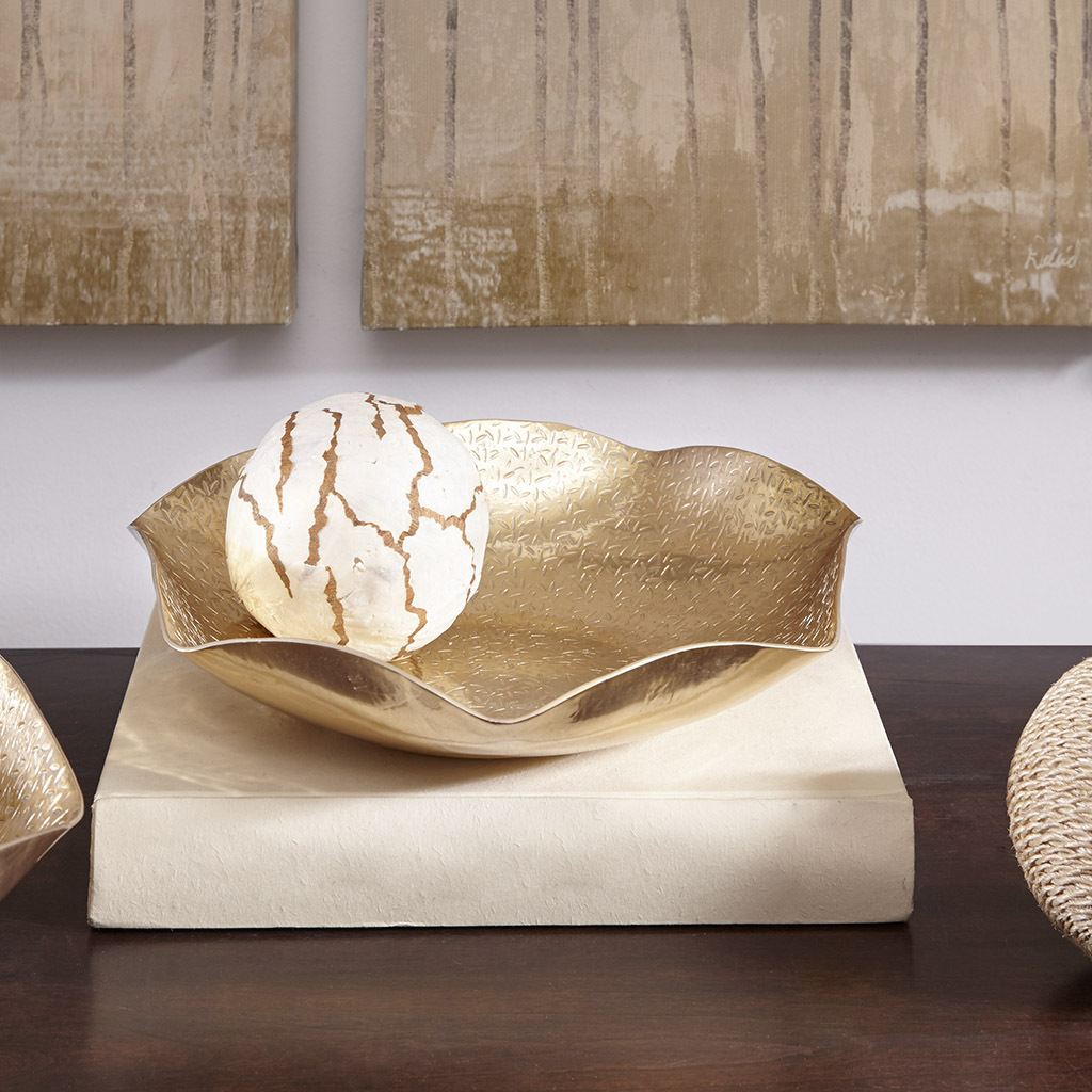 

Madison Park - Ryder Hex Bowl - Gold - Small