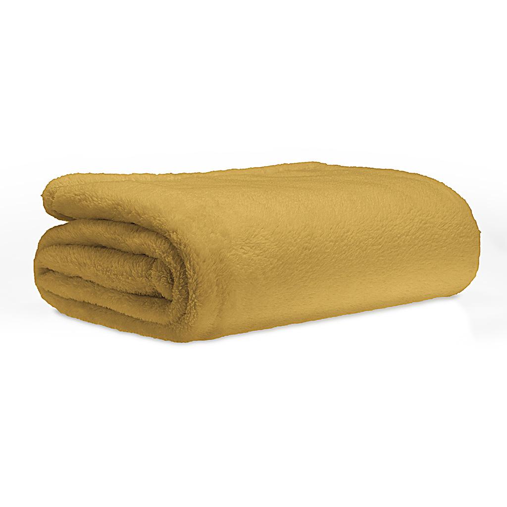 

Comfort Classics - Pinzon Knitted MicroTec Throw - Gold - 50x60