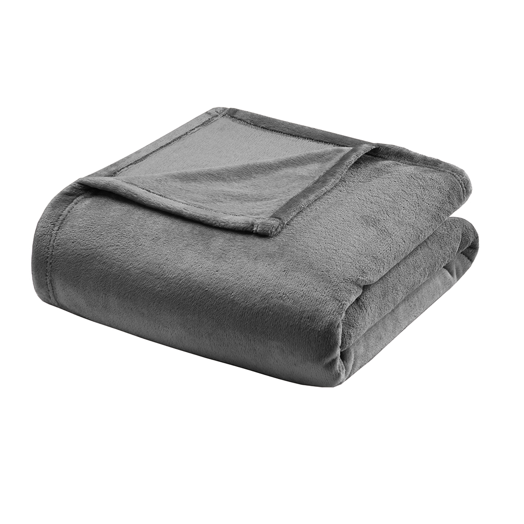

Madison Park - Microlight Blanket - Grey - King