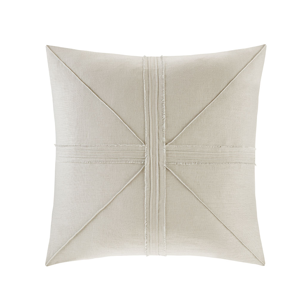 

Madison Park - Avella Oversized Linen Frayed Decorative Pillow - Linen - 24x24