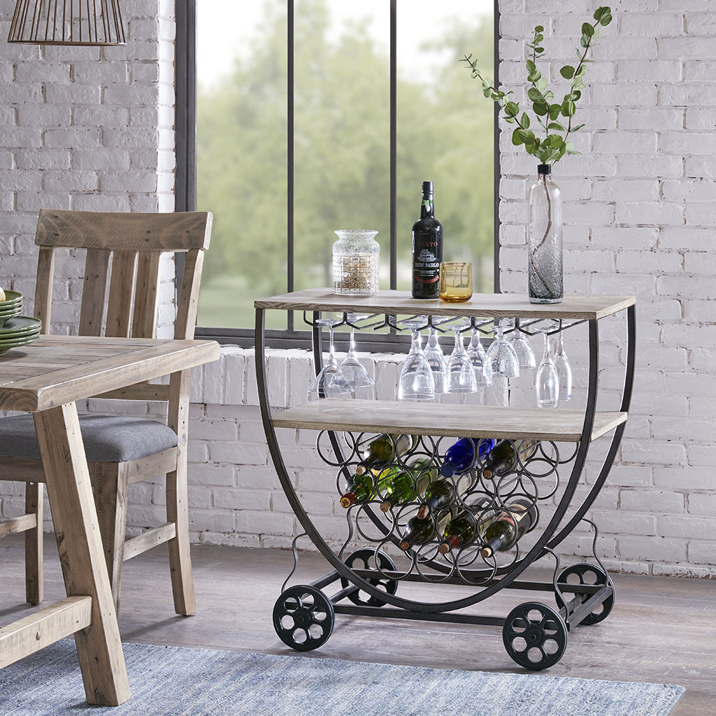 

INK+IVY - Branford Bar Cart - Grey - See below