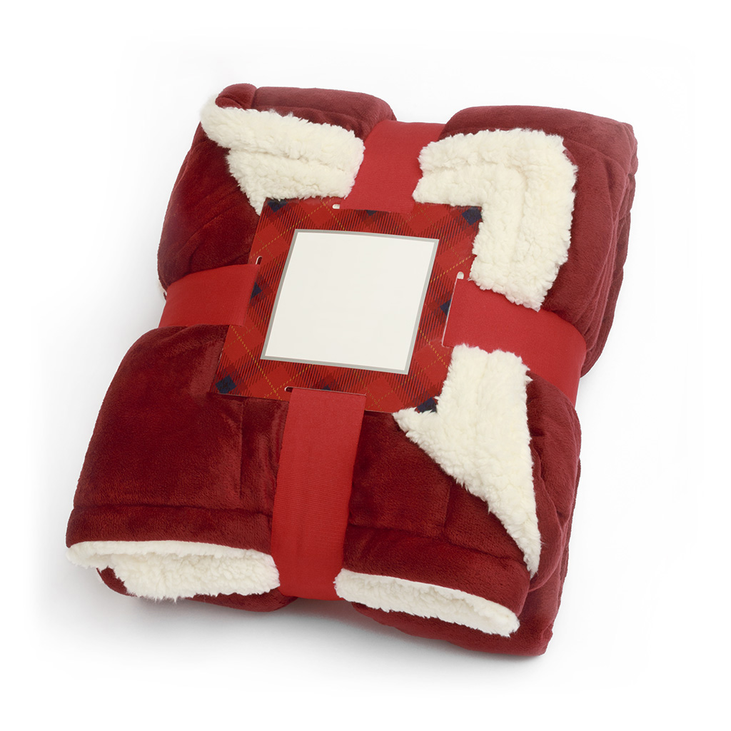 

Comfort Classics - Mink/Berber Down Alt Throw Throw - Red - 50x60