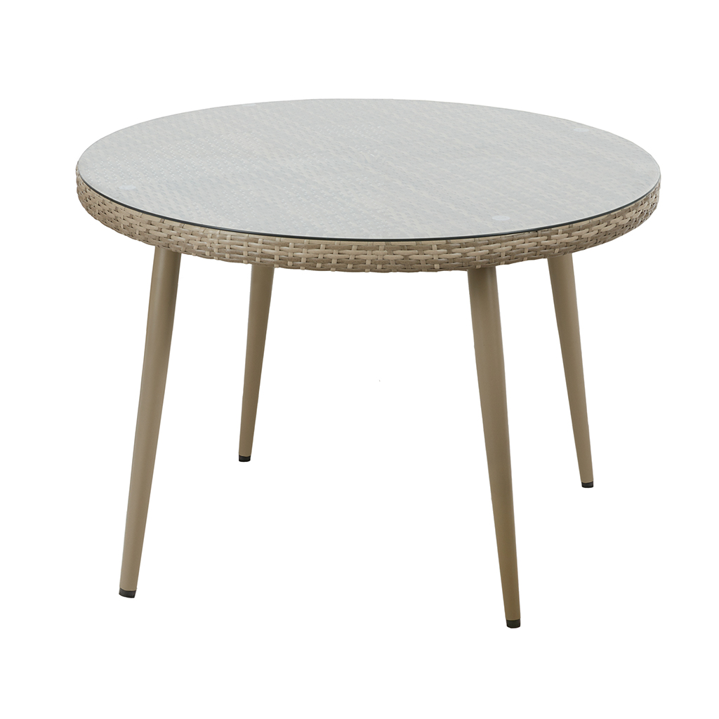 

INK+IVY - Avery Outdoor Round Table - Light Grey - See below