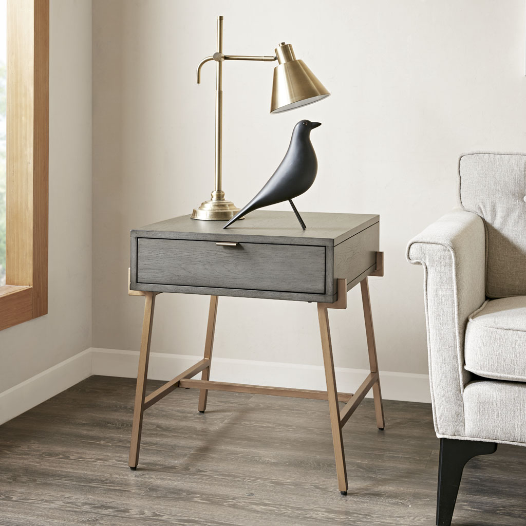 

Madison Park - Yorkton End Table - Chardon Grey - See below