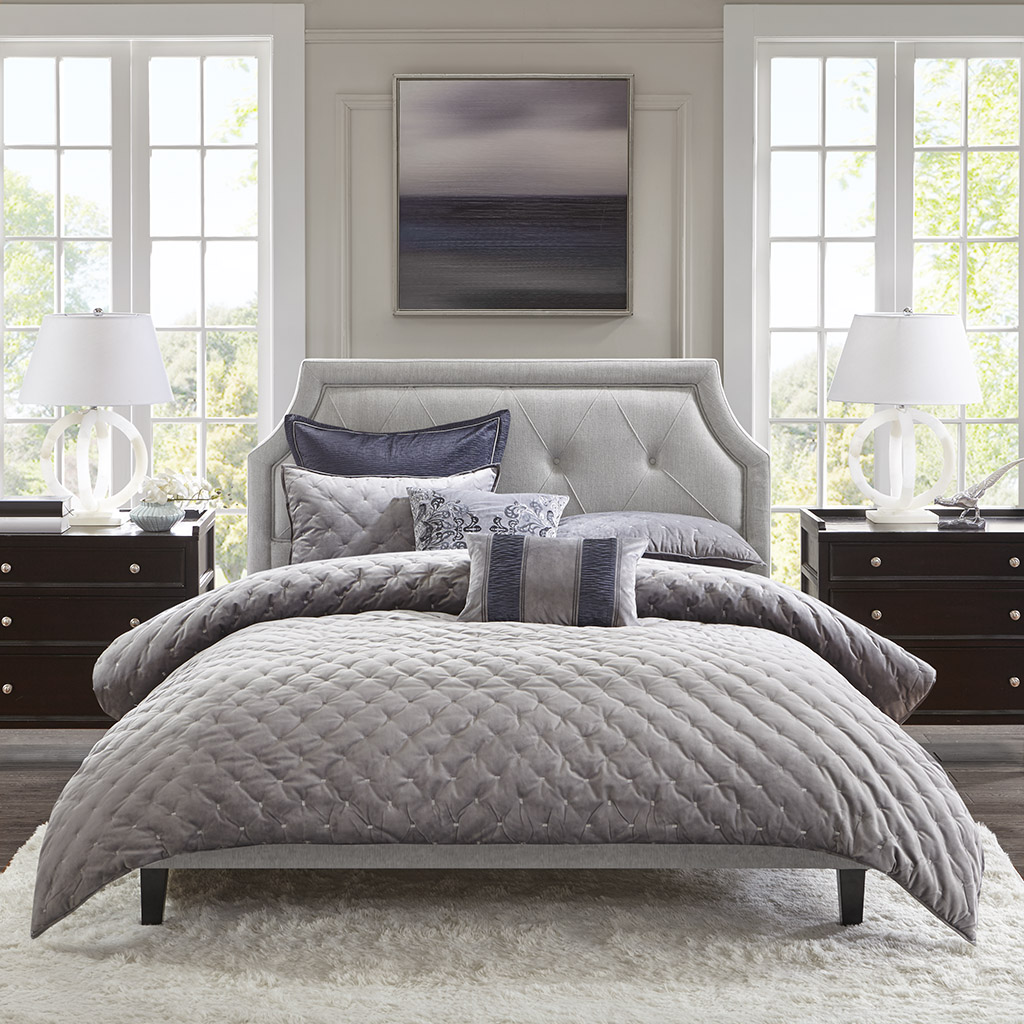 

Madison Park Signature - Dower Upholstered Bed - Natural - Queen