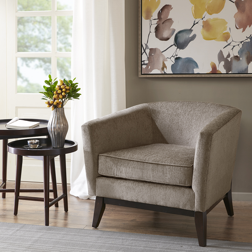 

Madison Park - Emerson Accent Chair - Taupe/Morrocco - See below