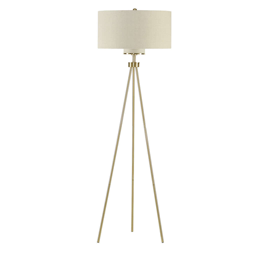 

INK+IVY - Pacific Tripod Floor Lamp - Gold - See below