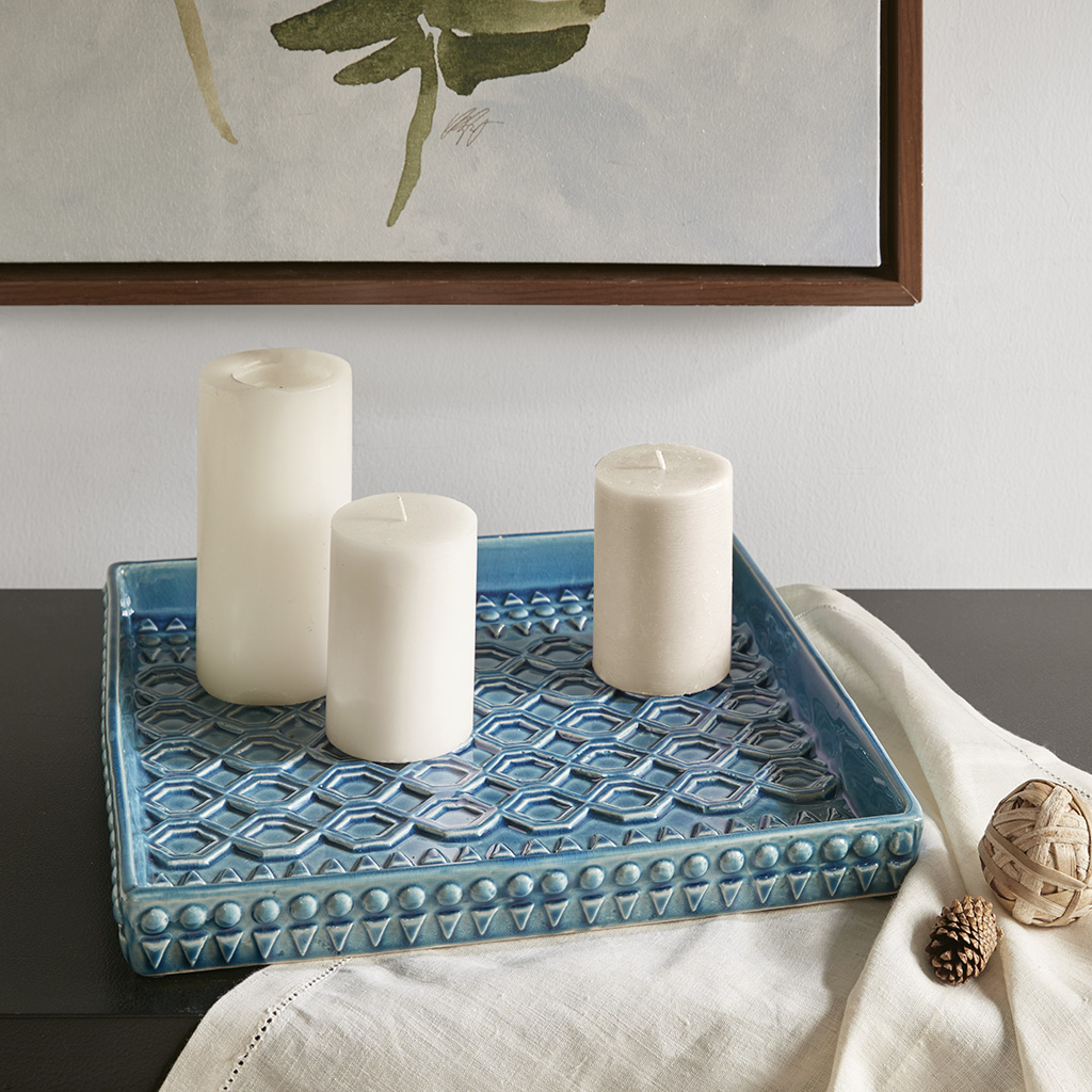 

Madison Park - Murray Ceramic Plate - Blue - See below