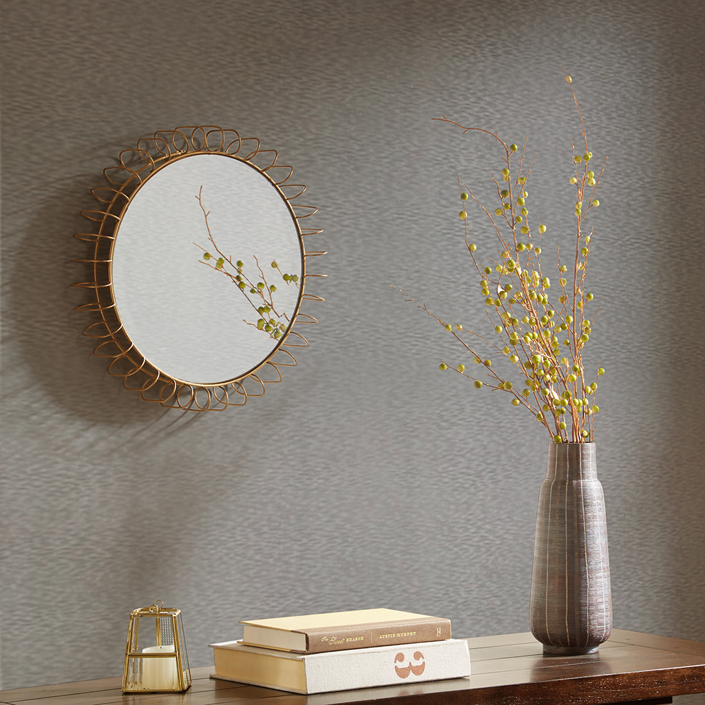 

Madison Park - Cirque Iron Circle Mirror - Golden - Small
