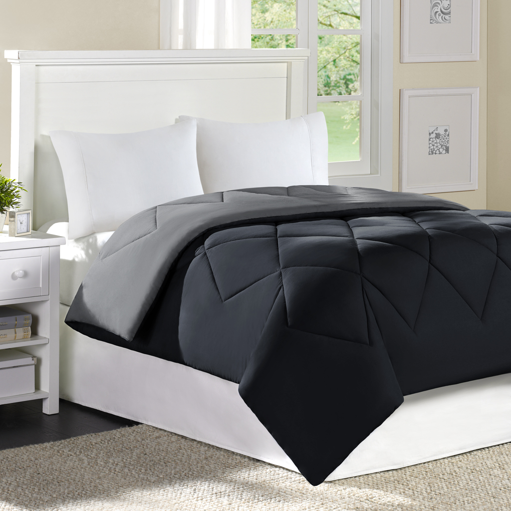 

Main Street - MS Solid Comforter Comforter - Grey - Full/Queen