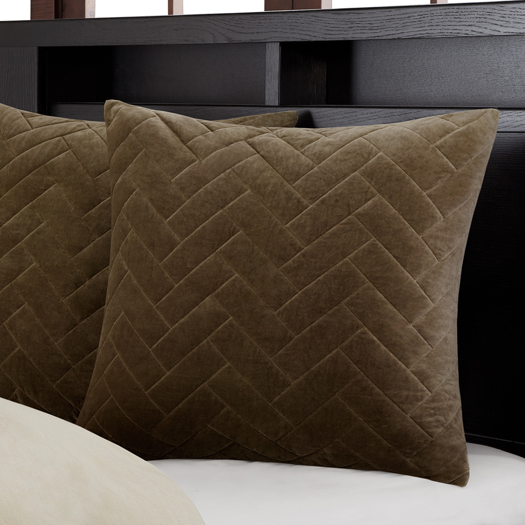 

Metropolitan Home - Wright Euro Sham - Taupe - Euro Sham