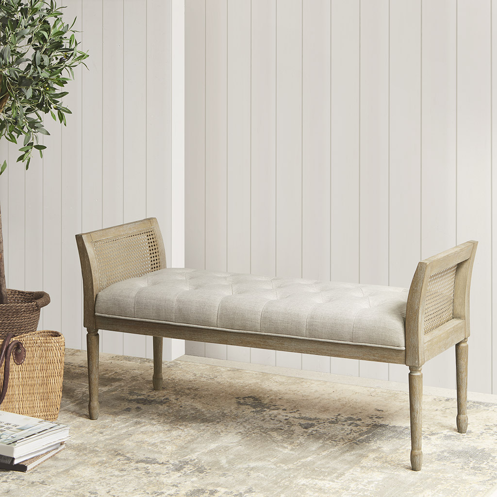 

Martha Stewart - Isla Accent Bench With Arms - Natural - See below