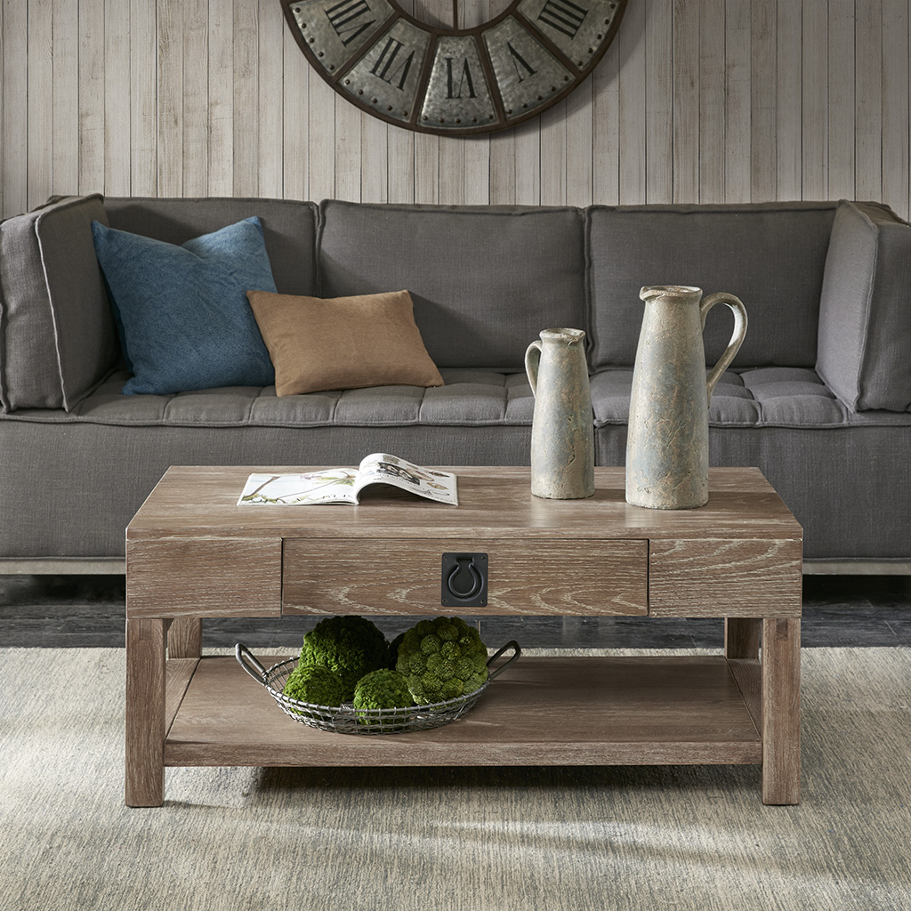 

INK+IVY - Oaktown Coffee Table - Light Grey - See below