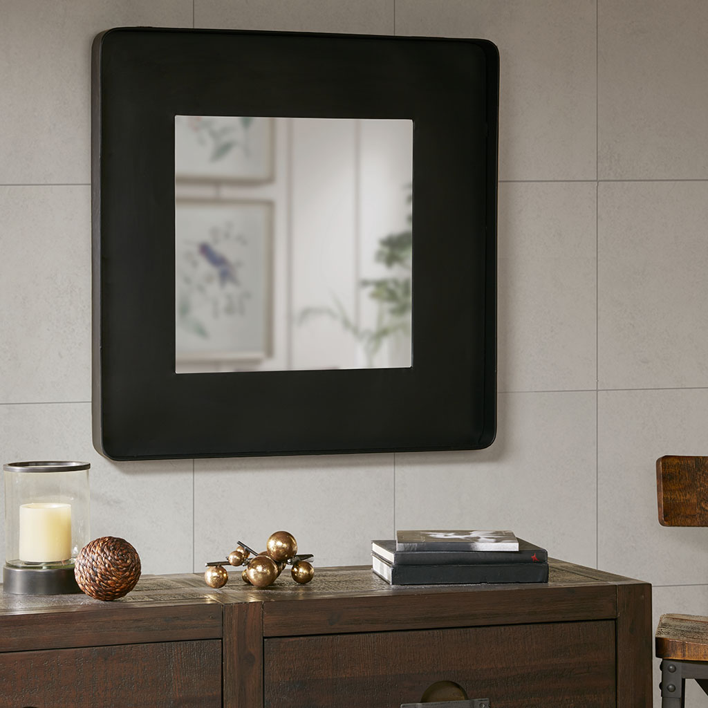 

INK+IVY - Weston Decor Mirror - Black - See below