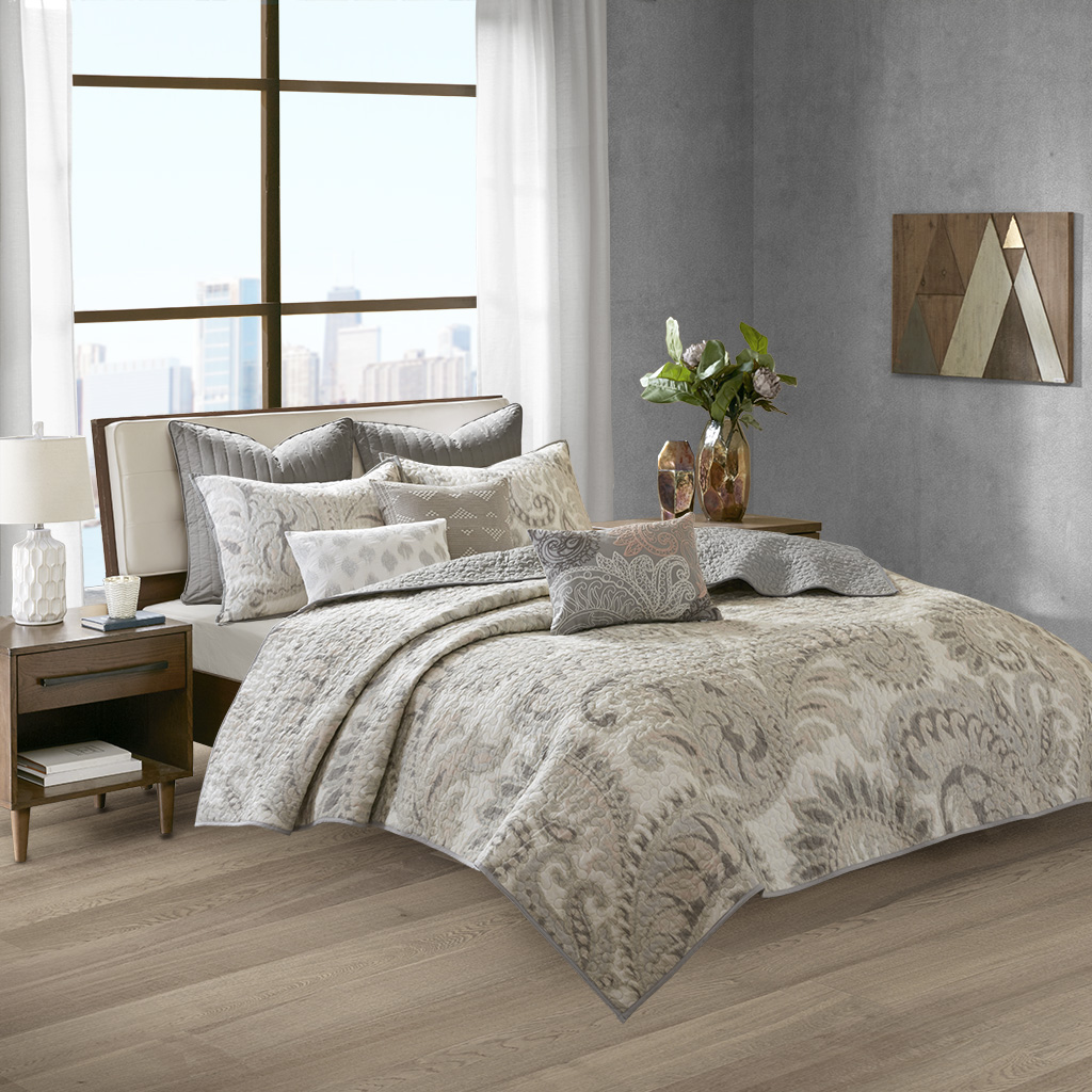 

INK+IVY - Mira 3 Piece 100% Cotton Coverlet Set - Blush - Full/Queen