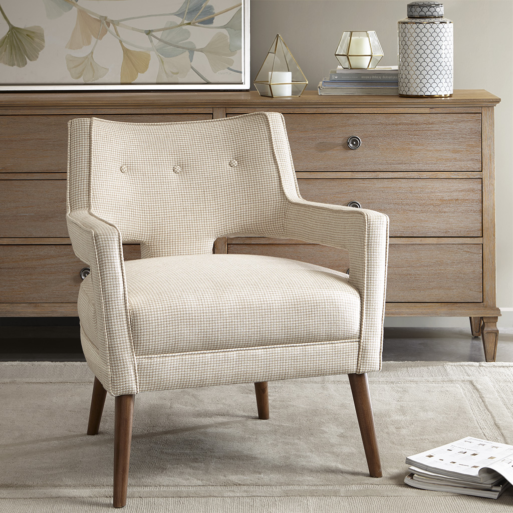 

Madison Park - Palmer Accent Chair - Cream - See below
