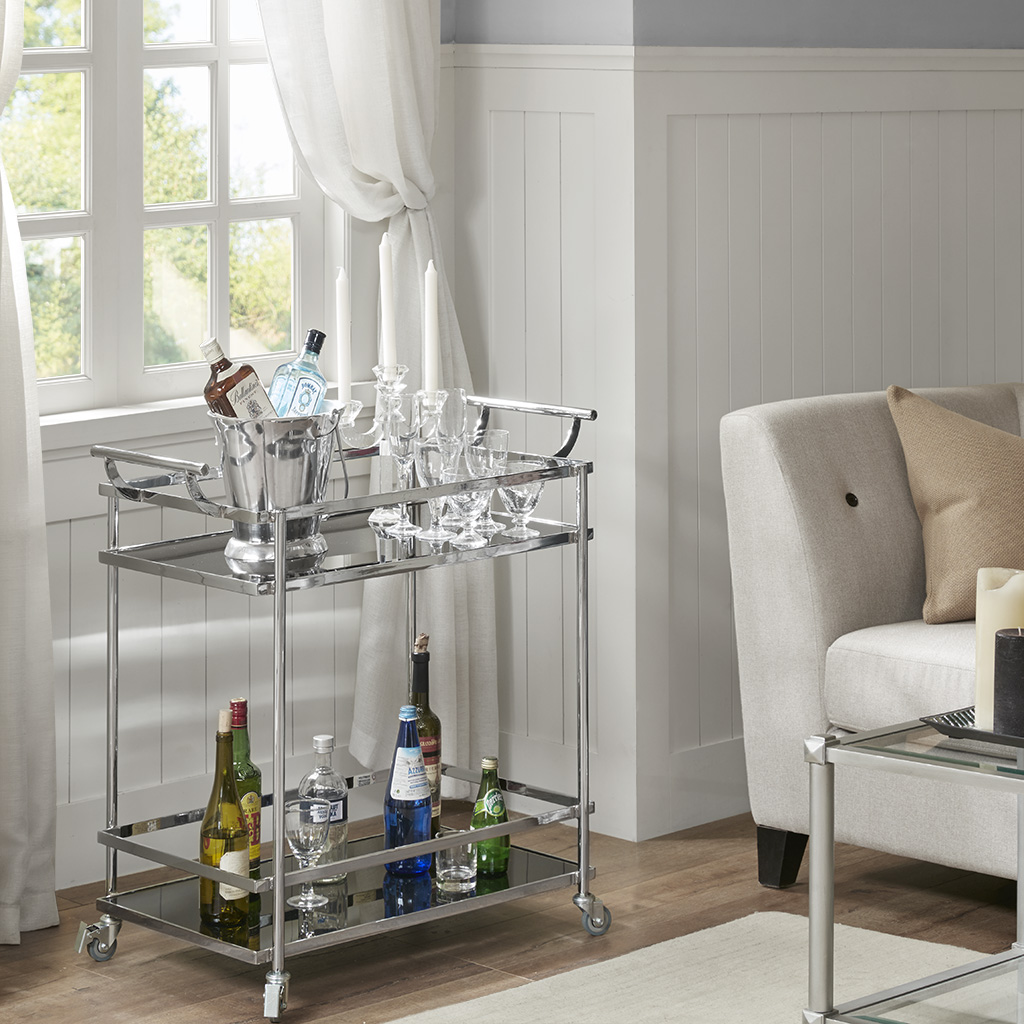 

Madison Park Signature - Shirley Bar Cart - Silver - See below