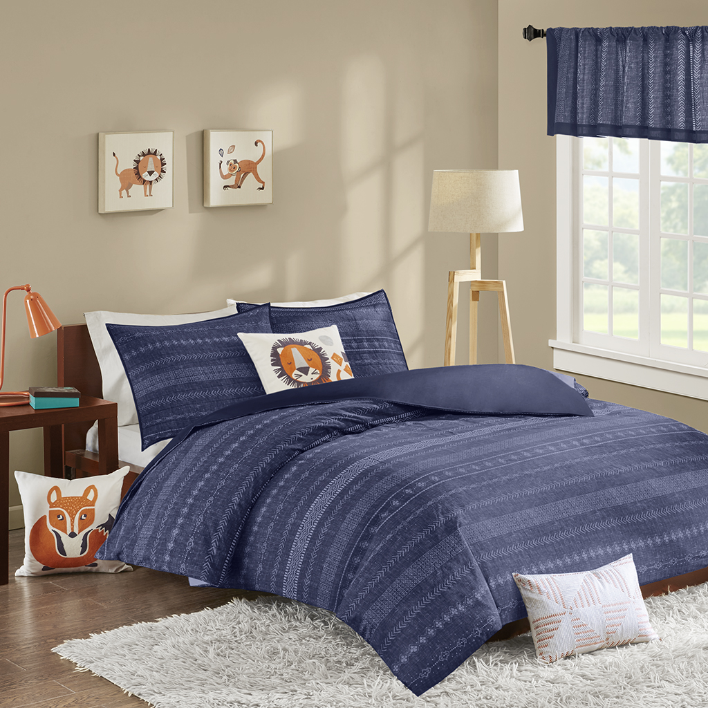 

INK+IVY Kids - Oliver Comforter Set - Navy - Full/Queen