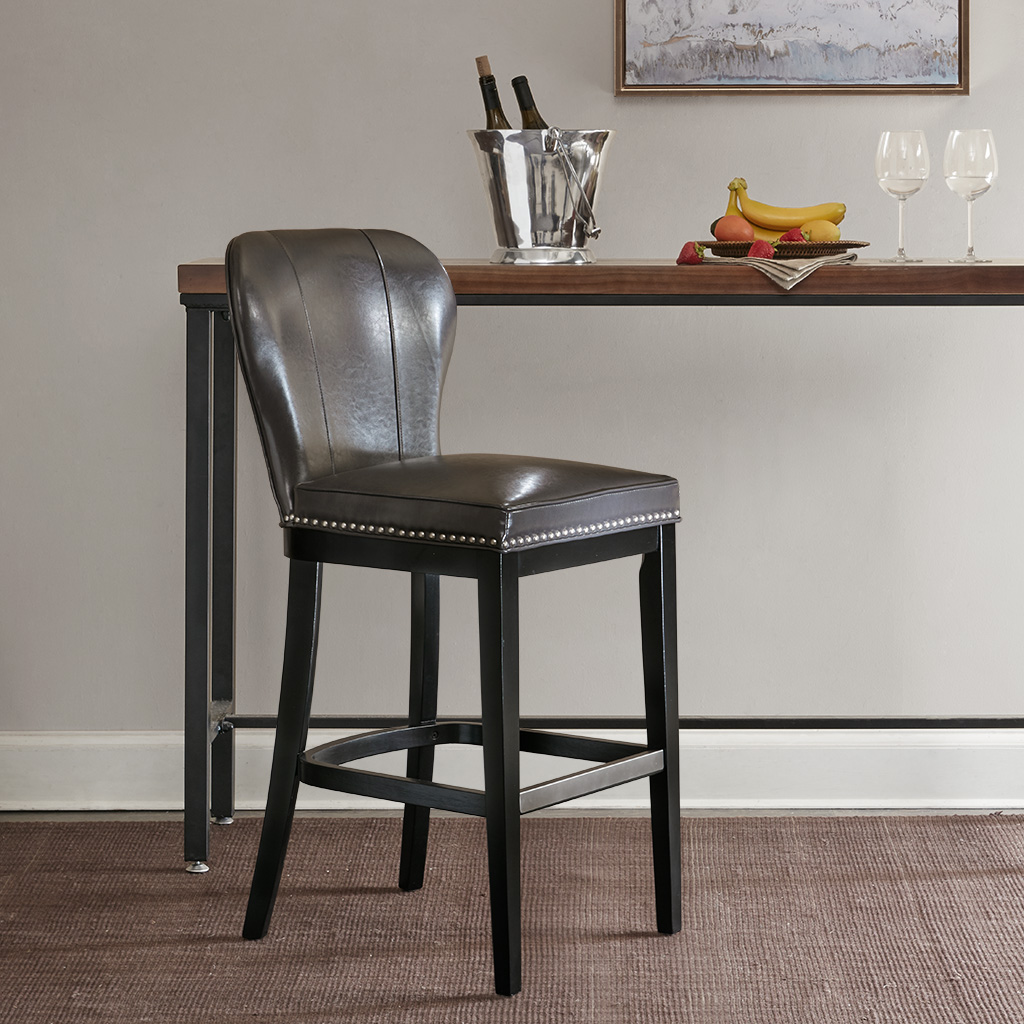 

Madison Park - Hilton Bar Stool - Grey/Black - See below