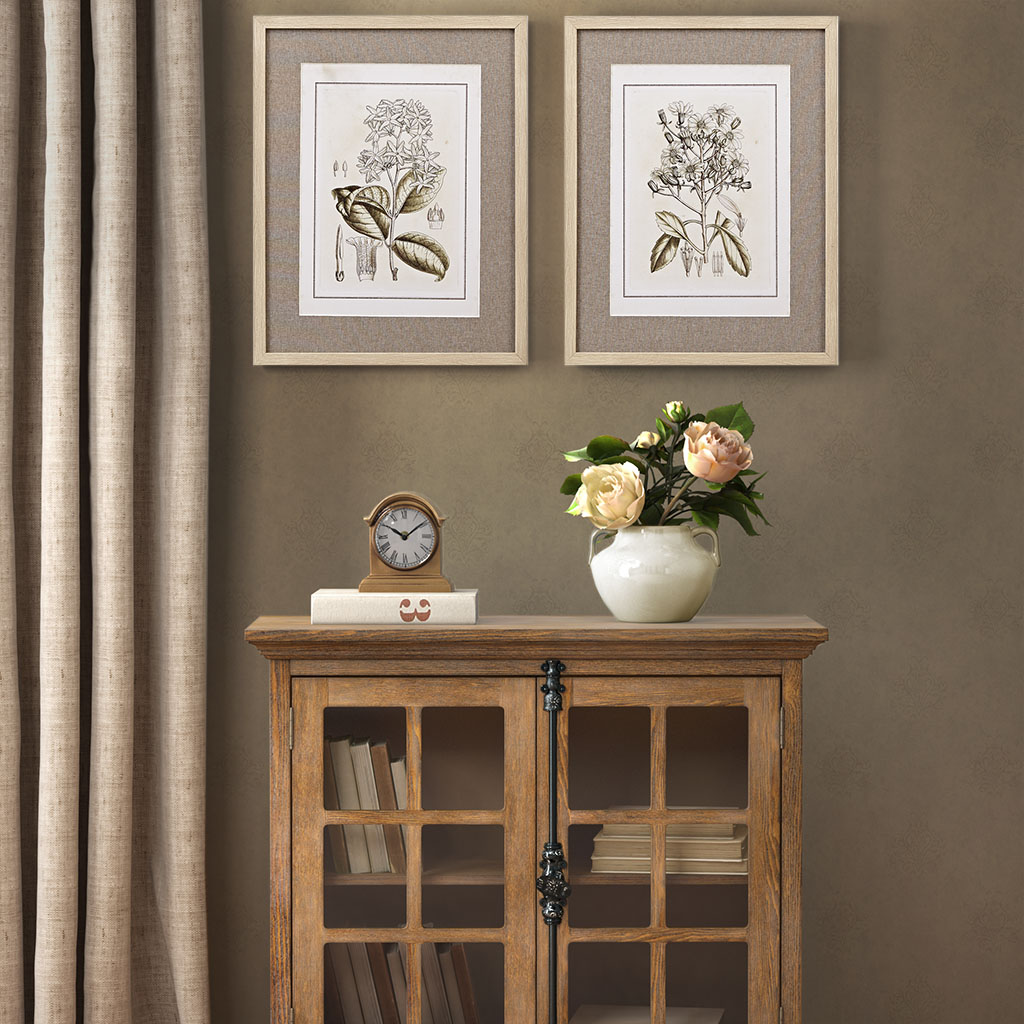 

Martha Stewart - Tinted Botanical Set Single Linen Mat 2 Piece Set - Multi - See below