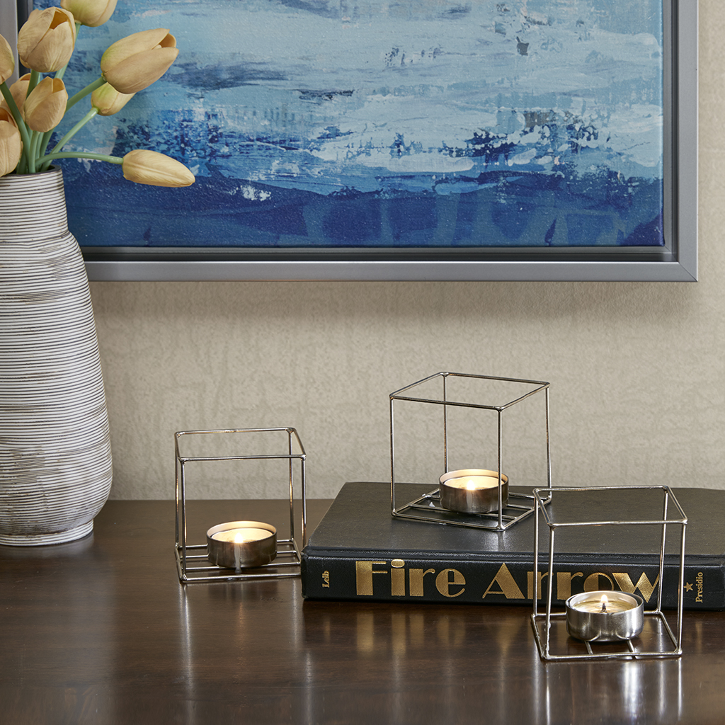 

Madison Park - Abel Votive Holder Set of 3 - Gold - See below