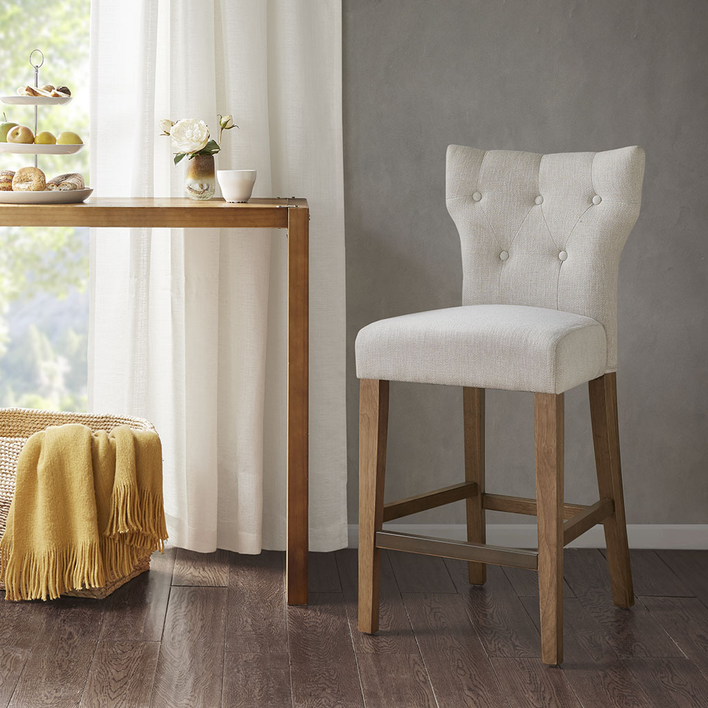 

Madison Park - Avila Tufted Back Counter Stool - Cream - See below