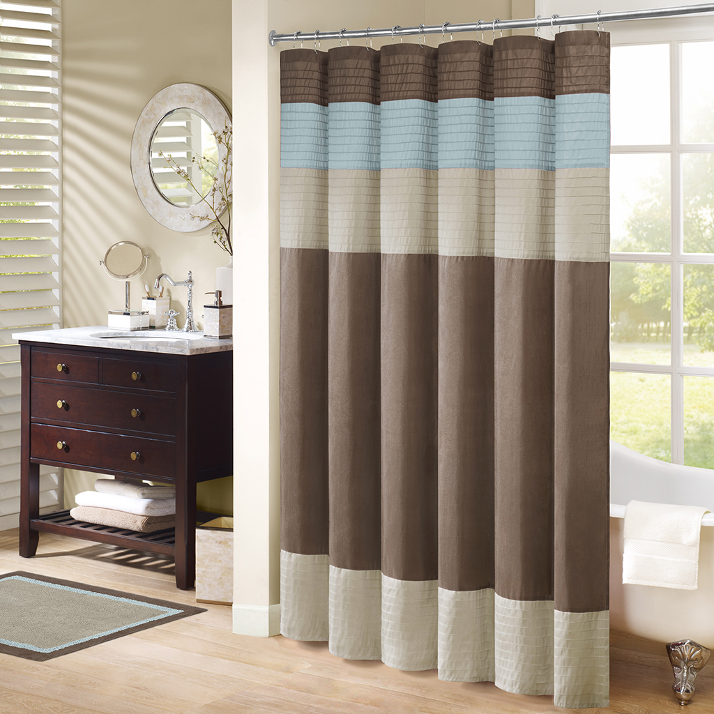 

Madison Park - Amherst Shower Curtain - Blue - 72x72