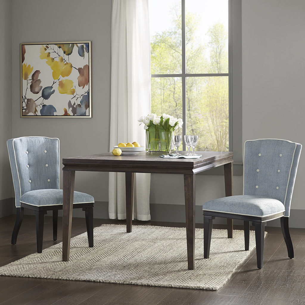 

Madison Park Signature - Twyla Dining Chair - Light Blue/Black - See below