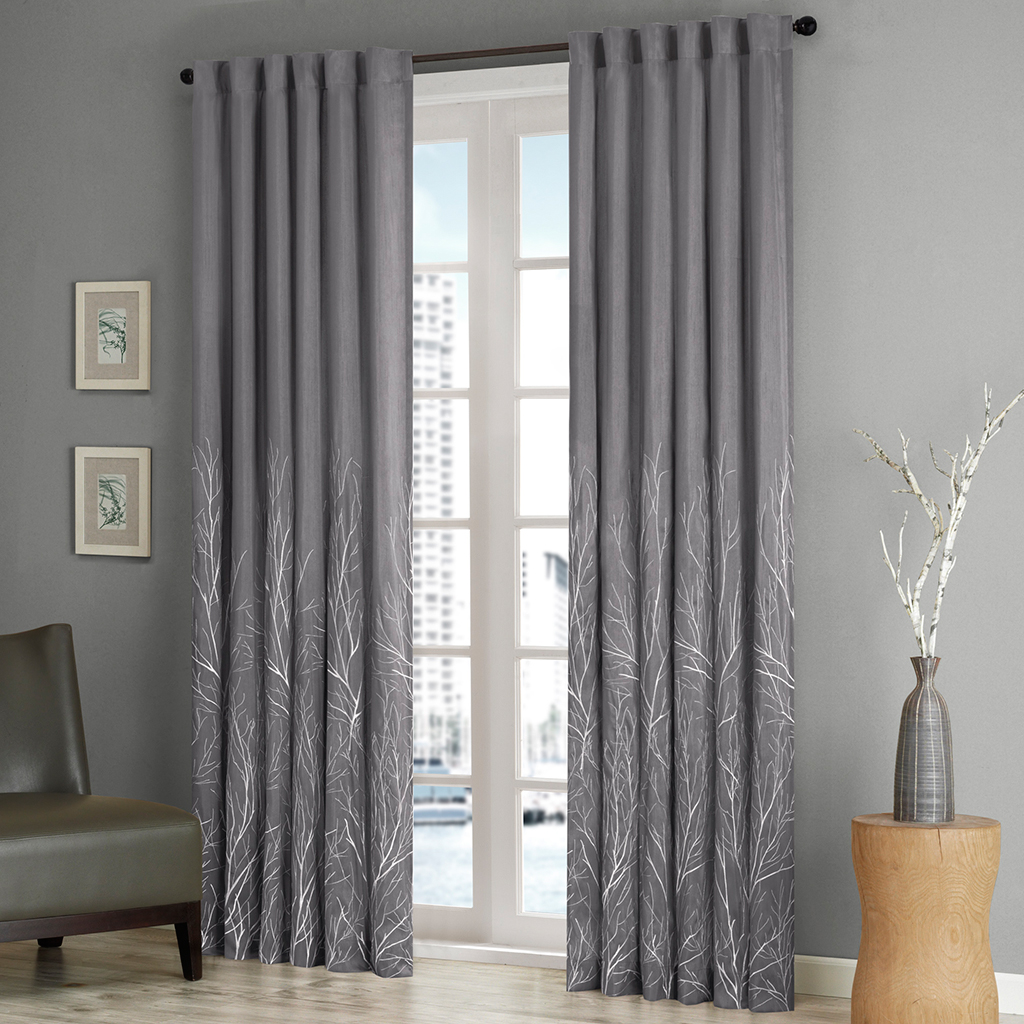 

Madison Park - Andora Window Panel - Grey - 95" Panel