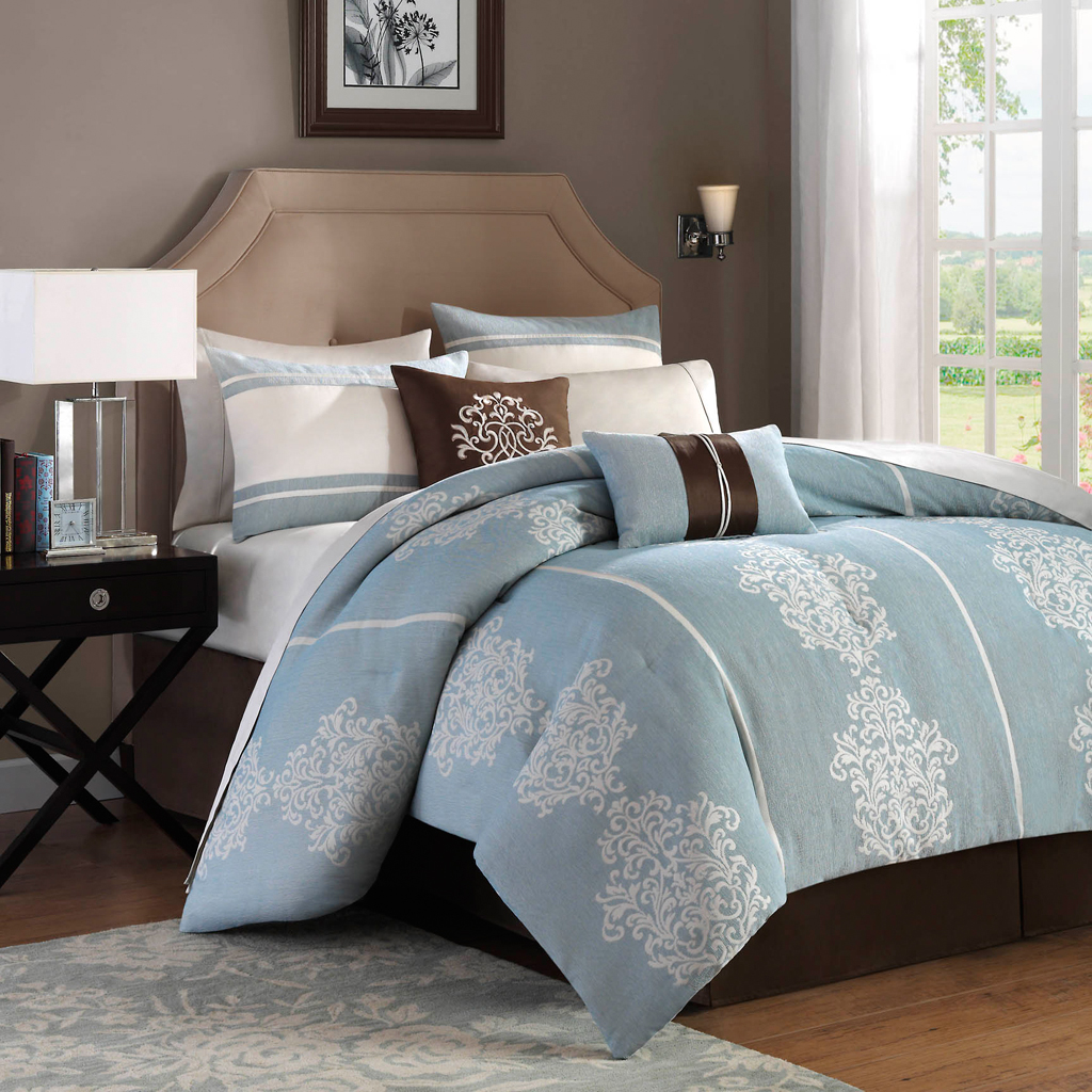 

Avenue 8 - Manchester 6 Piece Comforter Set - Blue - King