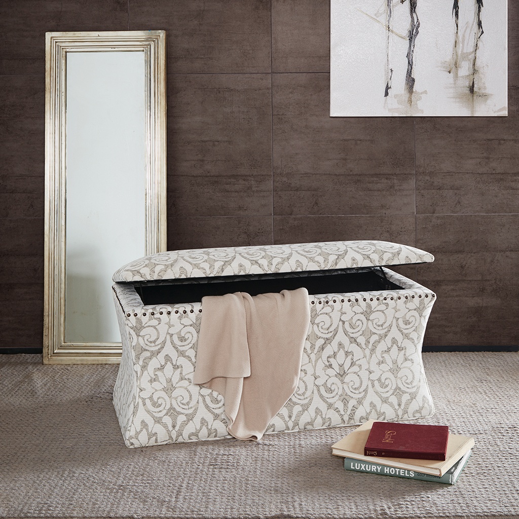 

Madison Park - Bijou Storage Bench - Cream Multi - See below