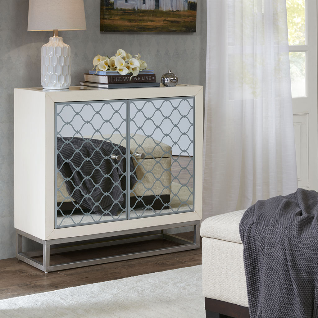 

Madison Park - Cameron 2-Door Cabinet - White - See below