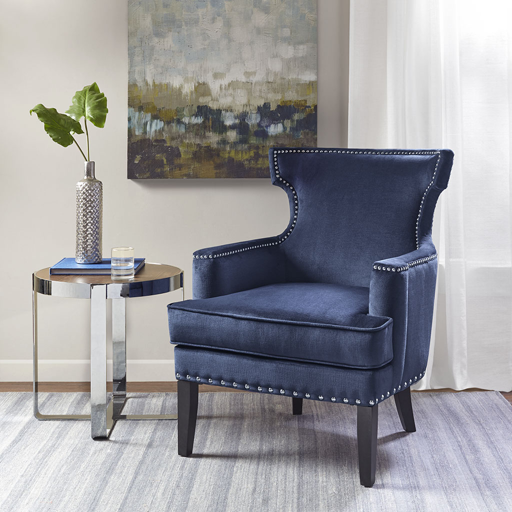 

Madison Park - Seraphina Accent Chair - Blue - See below